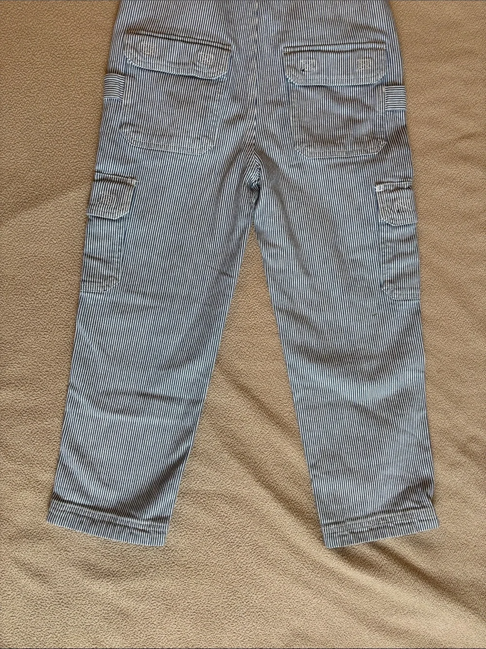 NWOT Duluth Trading Kids hickory stripe carpenter overalls